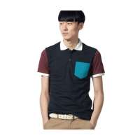 MR.ZERO零号男 休闲撞色短袖POLO衫 BFD0