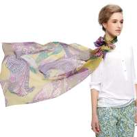 THANTRUE 真享 萧瑟 春夏天女士丝巾 100%桑