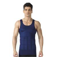 瘦秀男士塑身衣 束胸打底衫 瘦身背心 紧身内衣