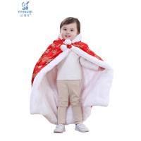 香港亿婴儿 大红直毛缎面婴儿披风 宝宝衣服斗