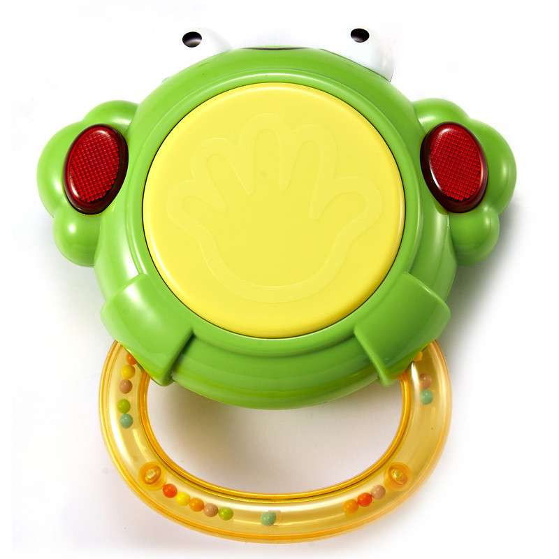 AUBY 澳贝 启智系列 青蛙小鼓 塑料玩具 0-6个月463430DS