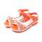 ABC童鞋 女童凉鞋 夏季新品 时尚可爱儿童中童公主皮凉鞋P4213527D 橙色 33码/21.2cm