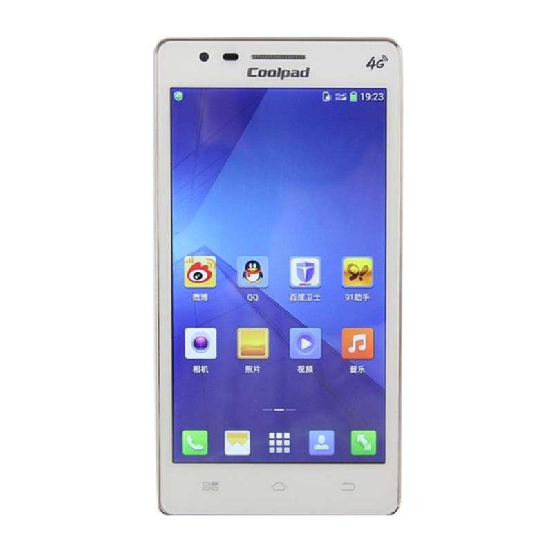 Coolpad/酷派8720L（白色）移动4G智能手机5寸屏1.2G四核单卡双模TD-SCDMA/GSM