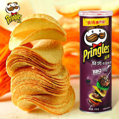 品客(pringles)薯片烧烤牛排味110g(新老包装随机发货)