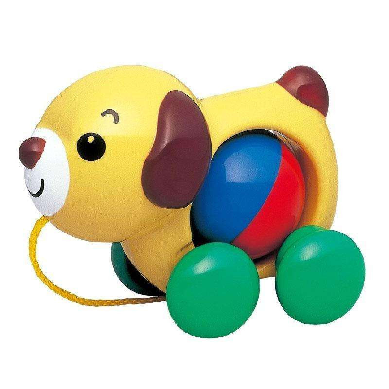 日本皇室玩具 早教手拉小狗\/宝宝拖拉学步玩具