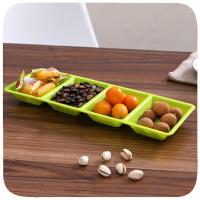 绿盒子 炫彩4格干果零食水果分类果盘 食用级