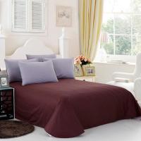 贝德罗家纺床单单件纯棉床罩全棉纯色单双人床