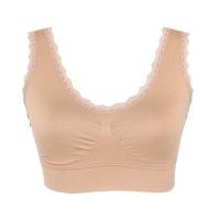 南极人 无痕蕾丝边运动文胸内衣无钢圈薄款少