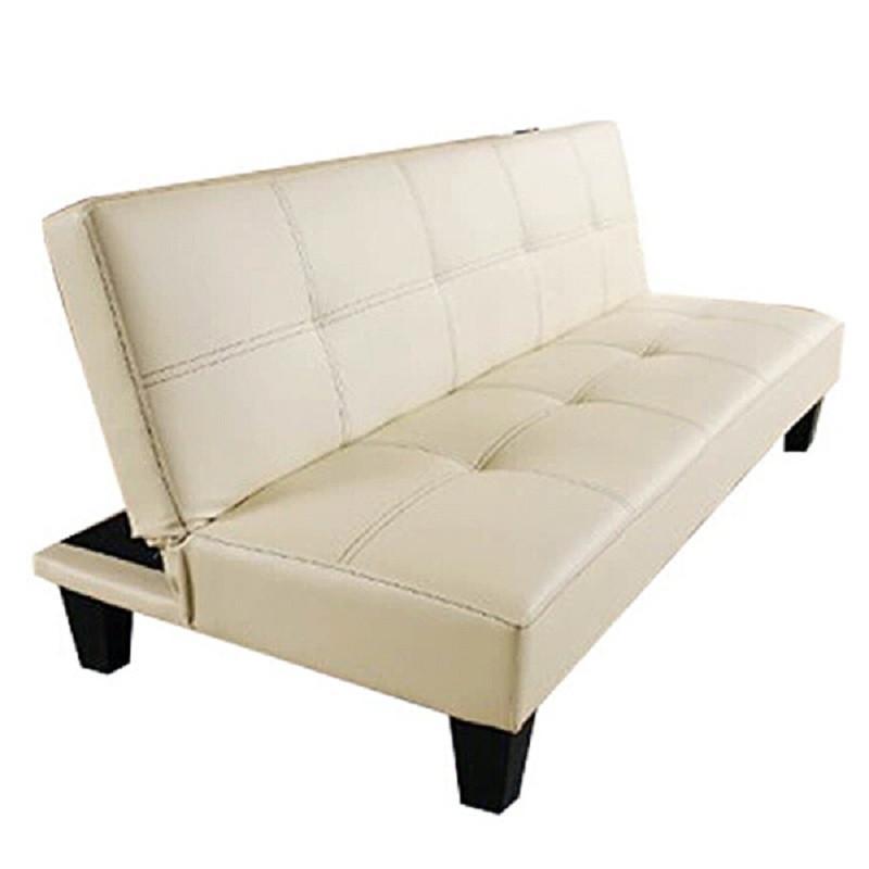 小户型双人可折叠沙发 沙发床简约现代多功能布艺沙发床包邮 米黄色