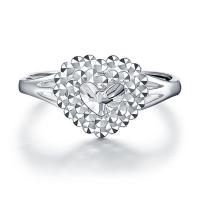 珂兰钻石PT950铂金纯白金时尚女戒指现货珠宝