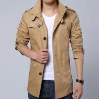 品悦2014秋装新款时尚潮流男士薄款短风衣休