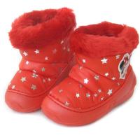 米奇米妮儿童雪地靴防水男童女童棉鞋冬靴保暖