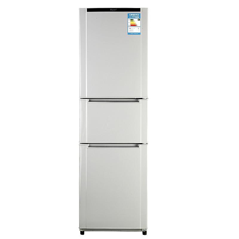 huari/华日电器bcd-212sdd华日冰箱212升家用三门电冰箱(闪白银)