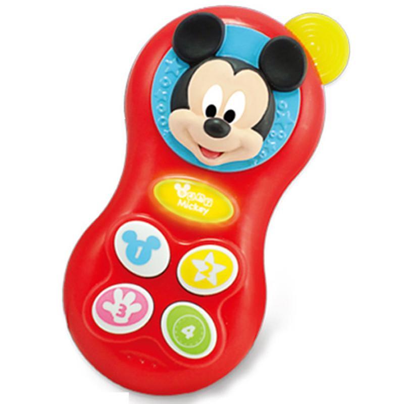 英纷迪士尼婴儿玩具米老鼠手机牙胶0-1岁幼儿