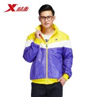 特步 男士保暖夹克上衣外套 988329130073 紫