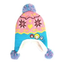 韩国可飞儿儿童帽子秋冬款可爱宝宝加绒护耳帽