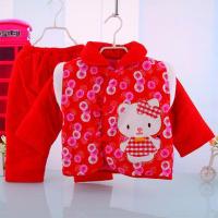 冬季新款女童儿童宝宝棉衣棉服新年过年套装