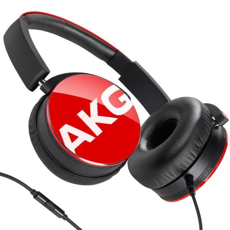 AKG Y50 便携式潮酷头戴耳机 重低音 立体声手机耳机 红色