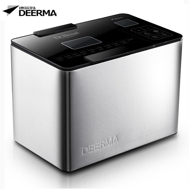 德尔玛（Deerma）B100 大容量 定时预约 全自动 面包机 (银色）