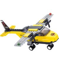 快乐小鲁班积木塑料拼插 拼装玩具飞机益智儿