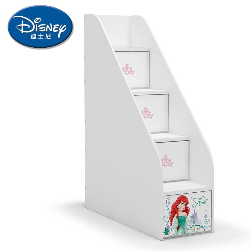 迪士尼 酷漫居 儿童高低床搭配套件梯柜 储物柜 公主系列 人鱼公主