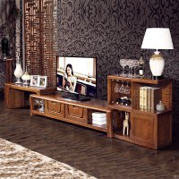 居克斯邦 高端全实木组合电视柜 宽度可伸缩 地
