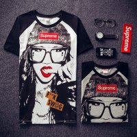 mssefn 2015年夏季Supreme潮款日系短袖 白色