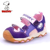 史努比童鞋机能鞋夏季包头凉鞋宝宝鞋 107紫色