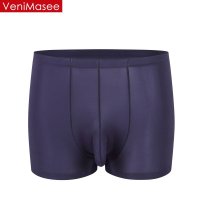 VENI MASEE<em>一片式冰丝平角内裤</em>枪弹分离大
