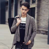 Mr.benyou2015秋季新品<em>开衫男毛衣</em> 时尚男士开