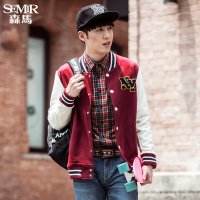 <em>森马</em>男士夹克<em>外套</em> 2015<em>秋装</em>新款 <em>男装</em>休闲直筒
