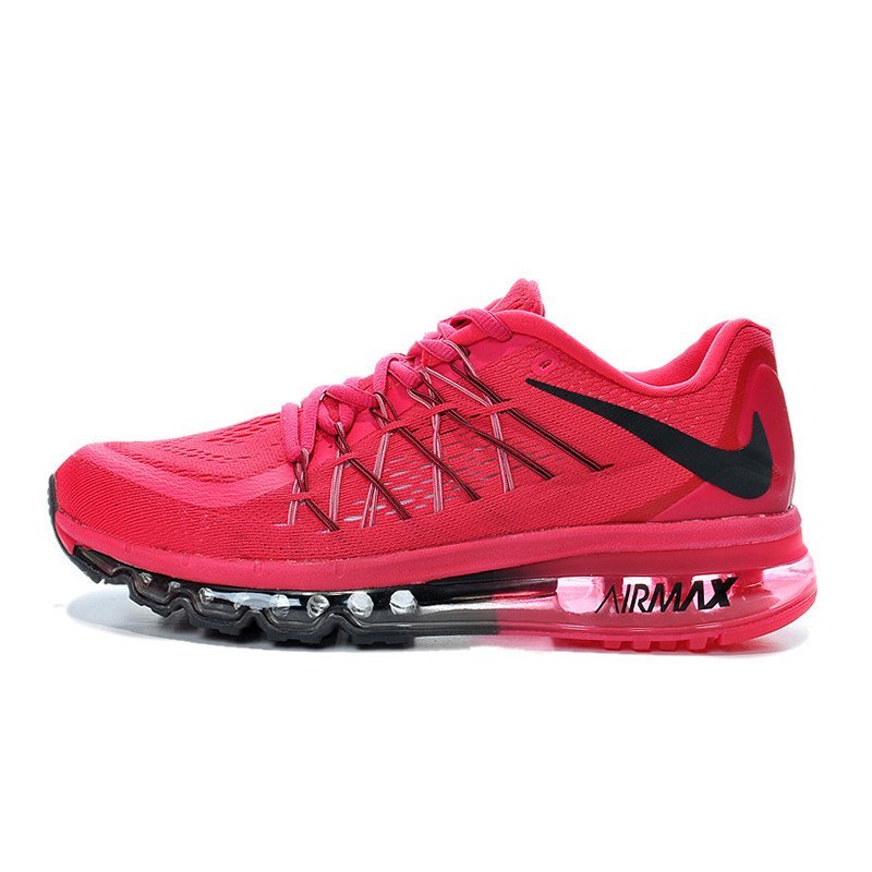 NIKE Air Max耐克2015全掌气垫新品气垫网面男女鞋跑步鞋运动鞋698903 桃红 40码