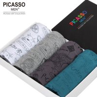 售 毕加索(4条礼盒装) 男士<em>内裤</em> <em>男内裤平角裤</em>竹