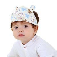 素蕴纯棉婴儿帽胎帽 宝宝空顶护卤门帽 儿童卡