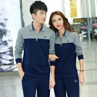 多酷 2015秋季新款情侣休闲套装男式运动服女