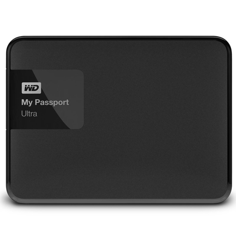 西部数据（WD）My Passport Ultra 升级款 USB3.0 2TB 2.5英寸 移动硬盘（经典黑）WDBBKD0020BBK-CESN