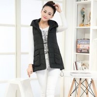 2015新款<em>韩版</em>宽松<em>A字</em>无袖<em>羽绒棉马甲</em> 时尚女