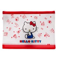 凯蒂猫(HELLO KITTY)A4网格拉链袋 文件袋 文