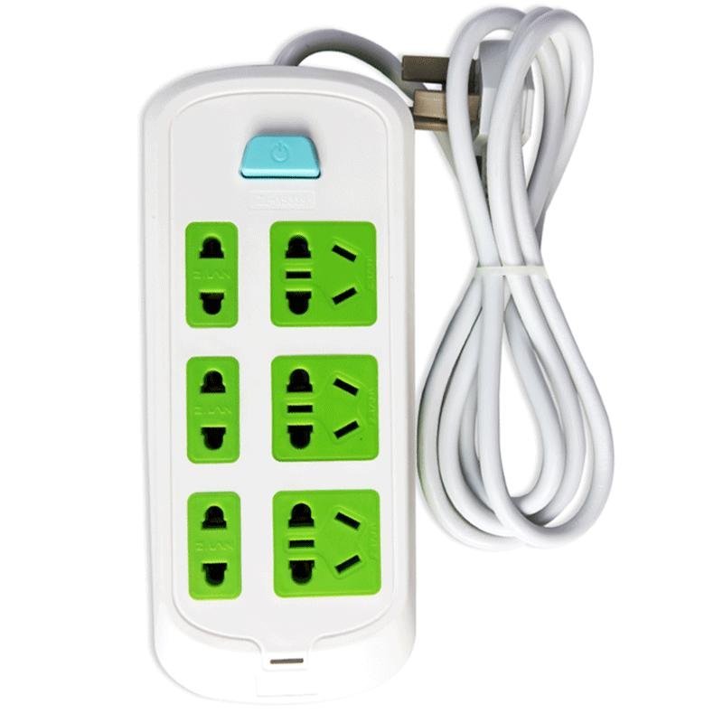 正蓝(Z.LNN) ZL-5338 炫彩绿色线长 3米插座\/接