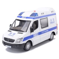 1:32合金120救护车110警车特警模型仿真汽车