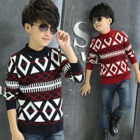 玉贝贝 <em>2015男童毛衣</em>冬季新款中大童长袖韩版