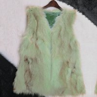 <em>韩文</em>2015新款海宁皮草<em>马甲</em>狐狸毛背心长款坎