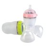 可么多么 (COMOTOMO) 新生儿婴儿 宽口径硅胶断奶奶瓶奶嘴（3-6个月）原装进口250ml双支套装