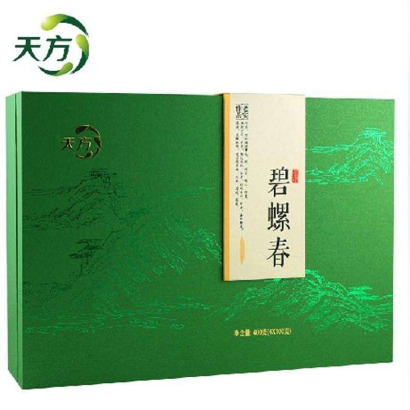 2021年茶叶 安徽天方茶叶 400g碧螺春茶叶 绿茶礼盒装