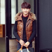 ChiaY 2015冬季新款<em>马甲男</em> 韩版修身时尚背心