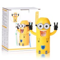 自动挤牙膏牙刷架洗漱杯儿童刷牙杯收纳架 双