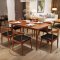木帆 餐桌 实木餐桌椅组合 日式餐台 北欧家具小户型饭桌 实木餐桌 1.6m一桌六椅【出口版】