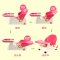 可折叠儿童餐椅 宝宝洗头椅 婴儿餐桌小孩吃饭座椅 绿色波点