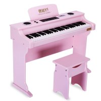 俏娃宝贝重力感键专业电钢琴木质儿童电子琴 