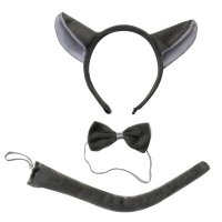 欢乐派对 动物三件套动物头饰发卡头箍大灰狼